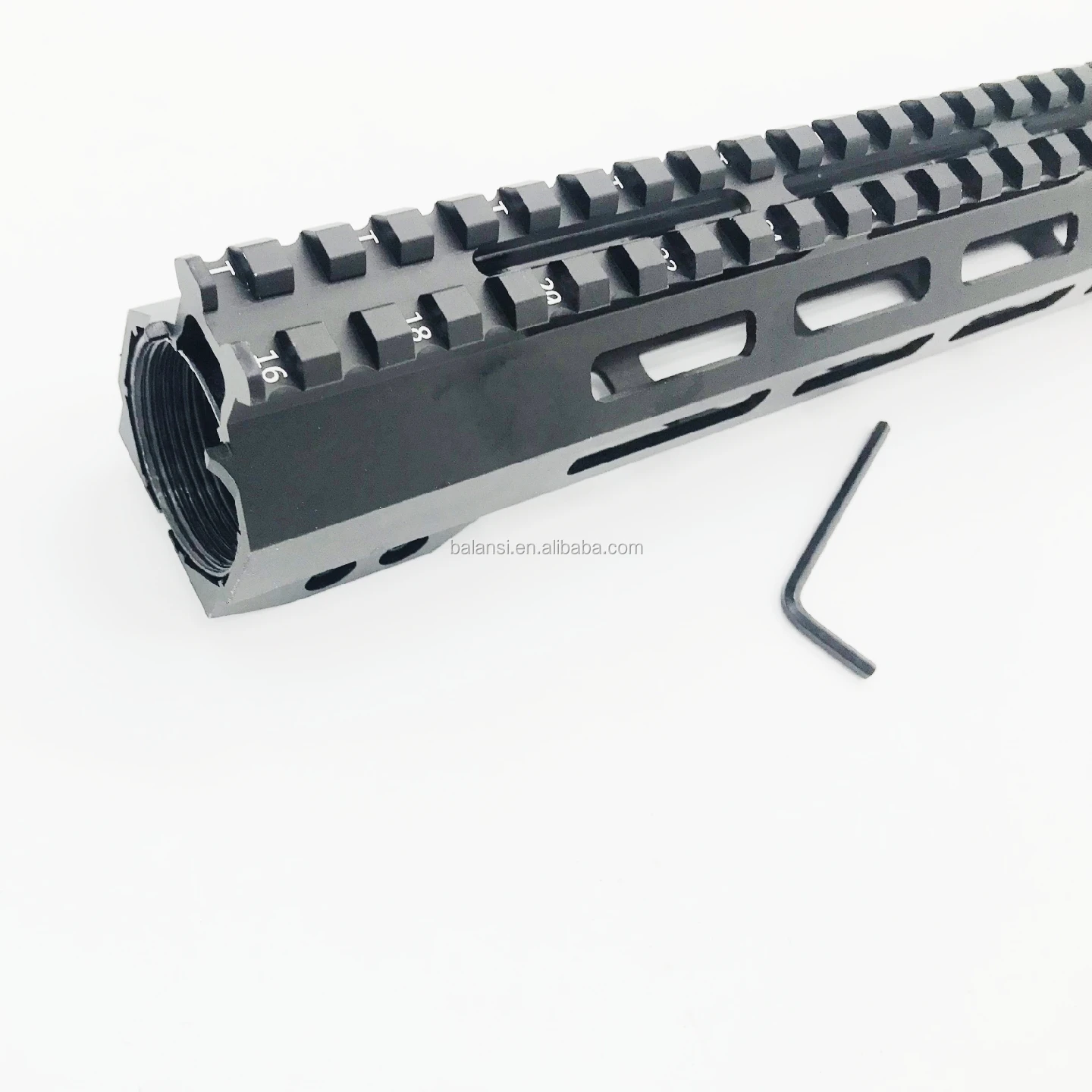 15 inch mlok handguard Free Float Super Slim ar 15 Handguard Quad steel Nut Fit .223 for AR15 M4 M16