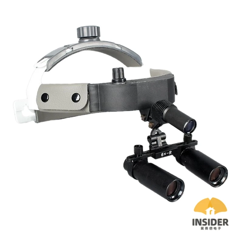 High Quality 6X Binocular Medical Magnifying Glass Surgical Loupes Dental Headlight With Loupes