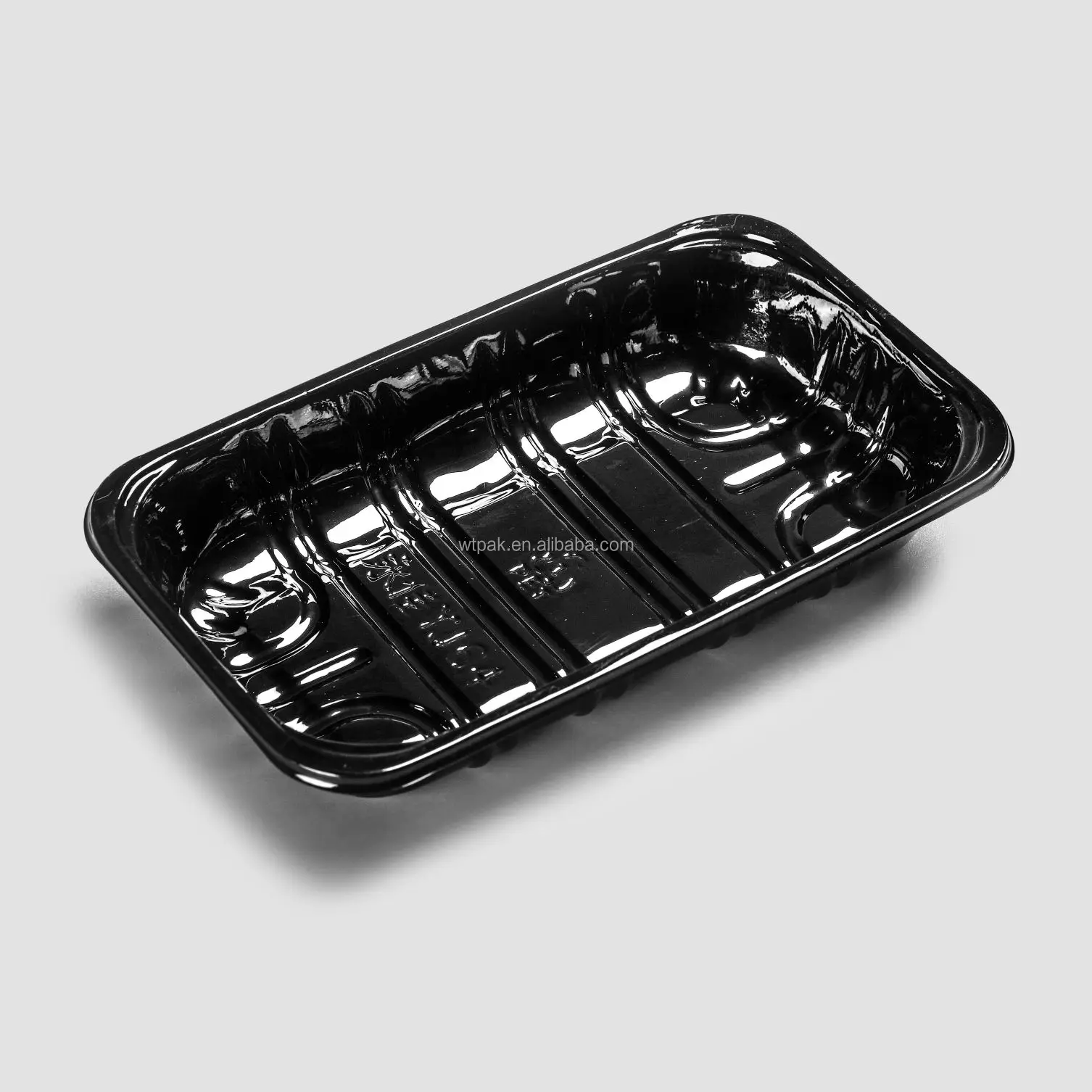 Clear Black Blue PET Plastic Container Tray for fruit vegetable packaging