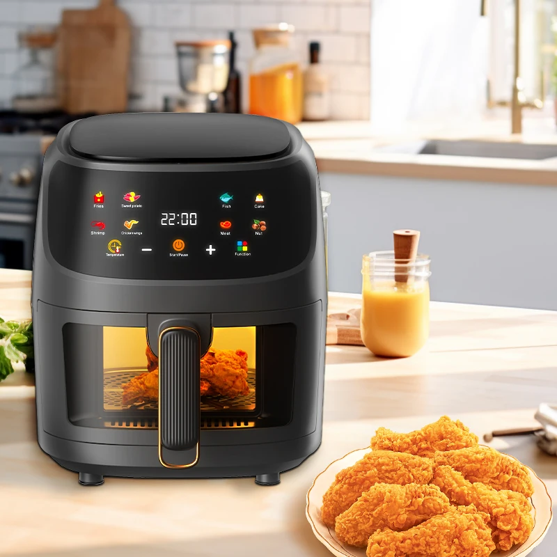 New Low Watt 5-6L Best Air Fryer Good Price Digital Air Fryer Non-Stick Smart Air Fryer With Lcd Display