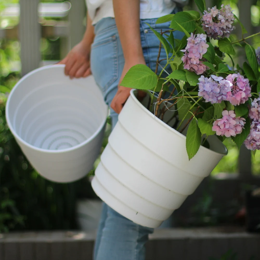 Plastic Plant Flower Seedlings Nursery Planter Colorful Flower Plant Container Seed Starting Pots with tray