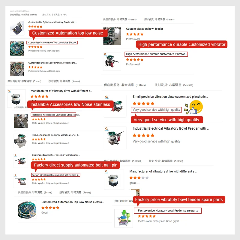 Wholesale Oem Durable Electromagnetic Small Customized Cap Parts Vibratory Bowl Feeder