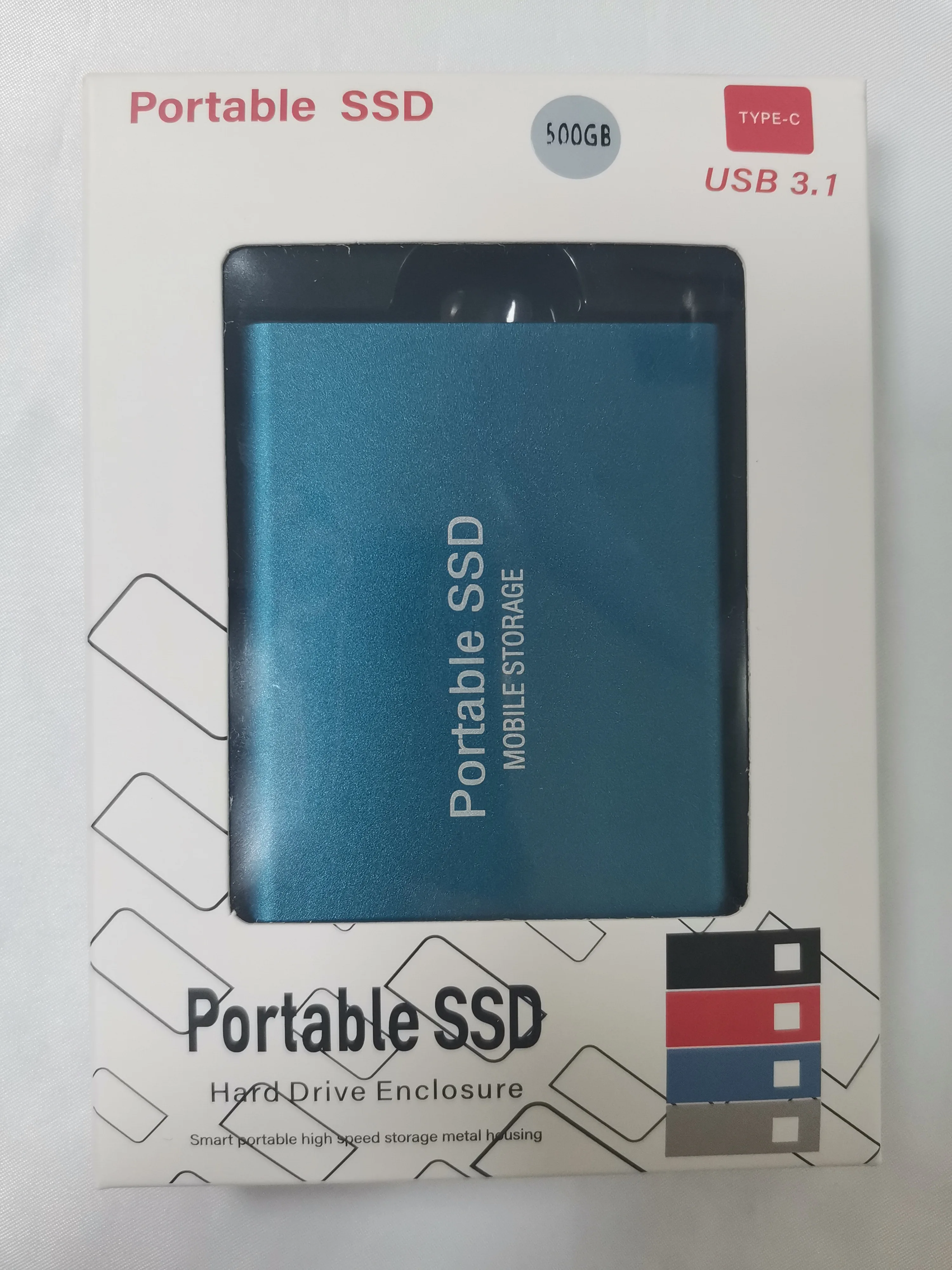 Best cheap price Portable SSD 1TB 2TB 4TB hard drives Type C USB 3.1 External Hard Disk MSATA PSSD for computer