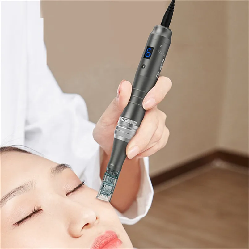 Digital wireless drpen M8 6 levels speed microneedling dermapen dr pen ultima M8 Professional Derma pen