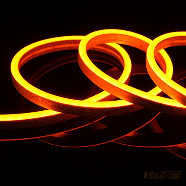 DC12V/24V  lights neon led strip integrated extrusion moulding silicone ip67 waterproof neon lights