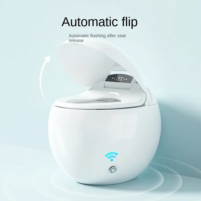 Automatic Flap Style Smart Toilet Mini Shape Saving Space Bathroom Senior Intelligent One Piece Smart Toilets With Seat Heating