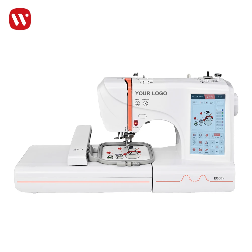 EOC05 OEM Single Head Embroidery Machine Automatic Cap T Shirt Garment Commercial use Computer Embroidery Machine Party Sales