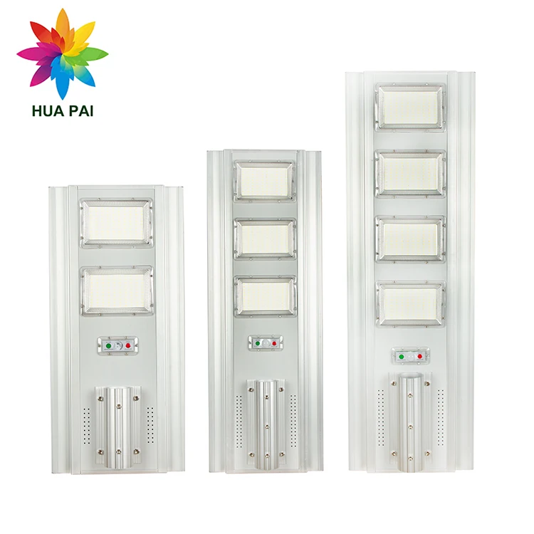 HUAPAI 2024 New Design Outdoor Lightning Protection IP65 Street Lamp 200w 300w 400w Led Solar Street Light