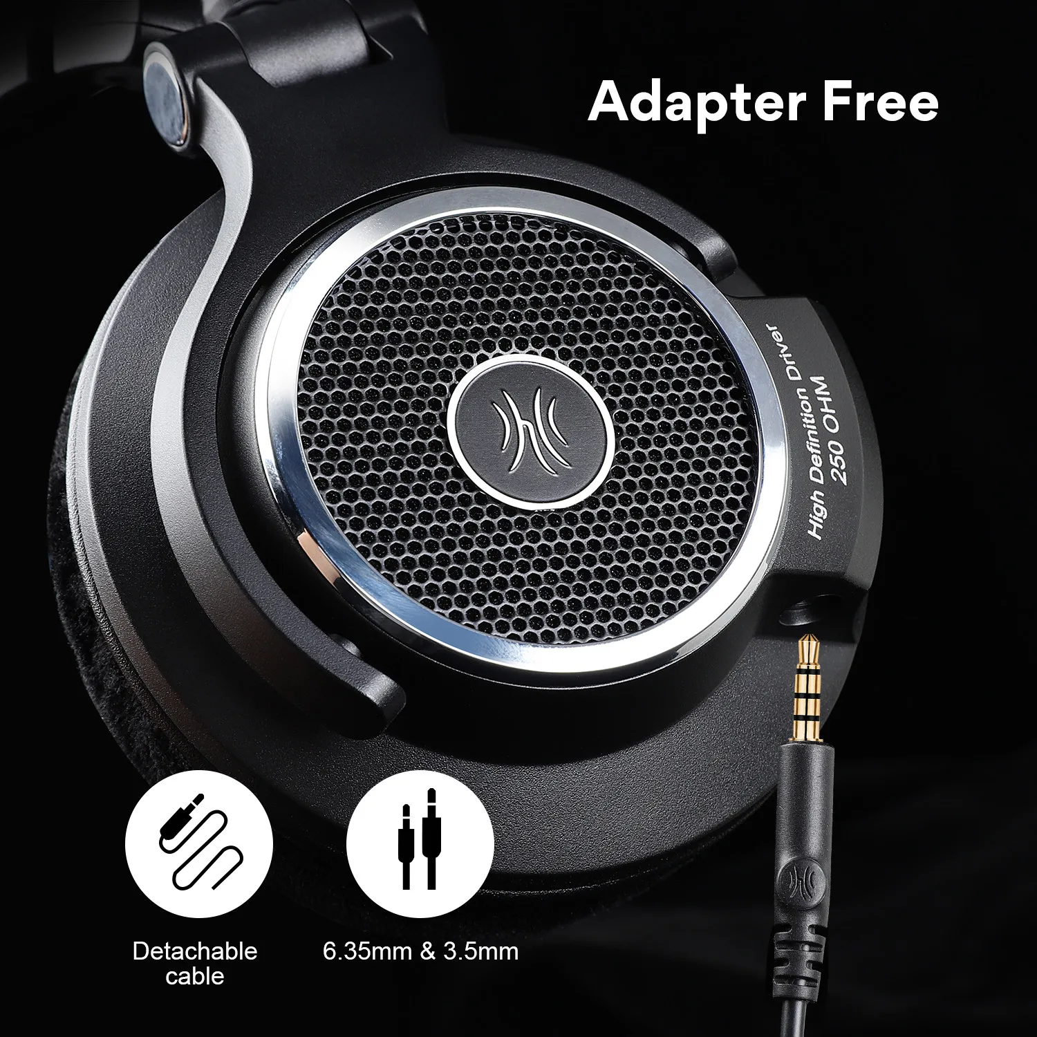 Oneodio Monitor 80 Open Back Headphones Wired Over Ear Audiophile Headphones With Hi-Res Audio Professional Studio Headset