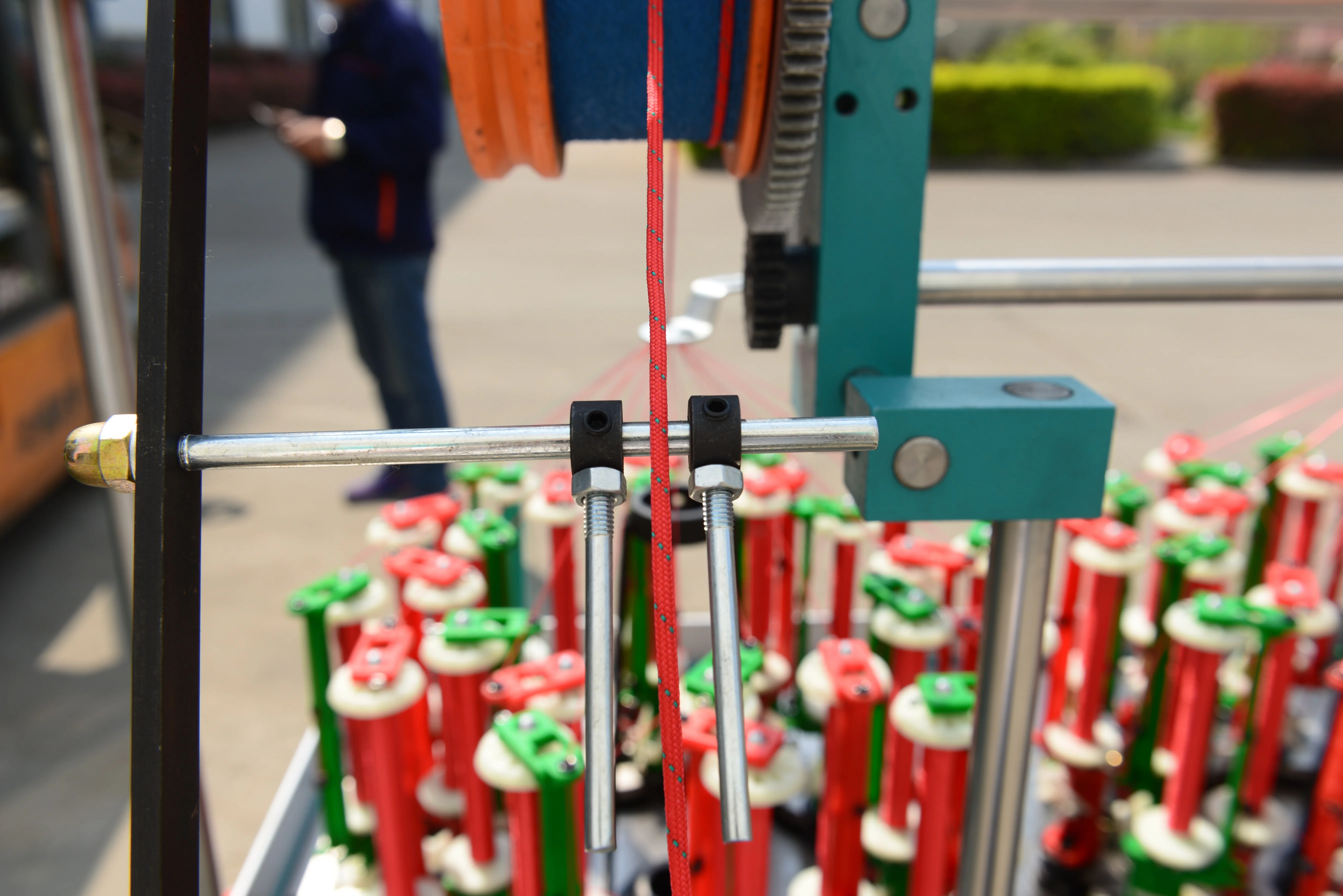 xuzhou henghui high speed cloth cord drawing string round shoelace 48 spindle braiding machine