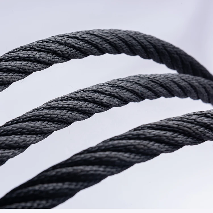 Playground plastic rope with steel core reinforced rope