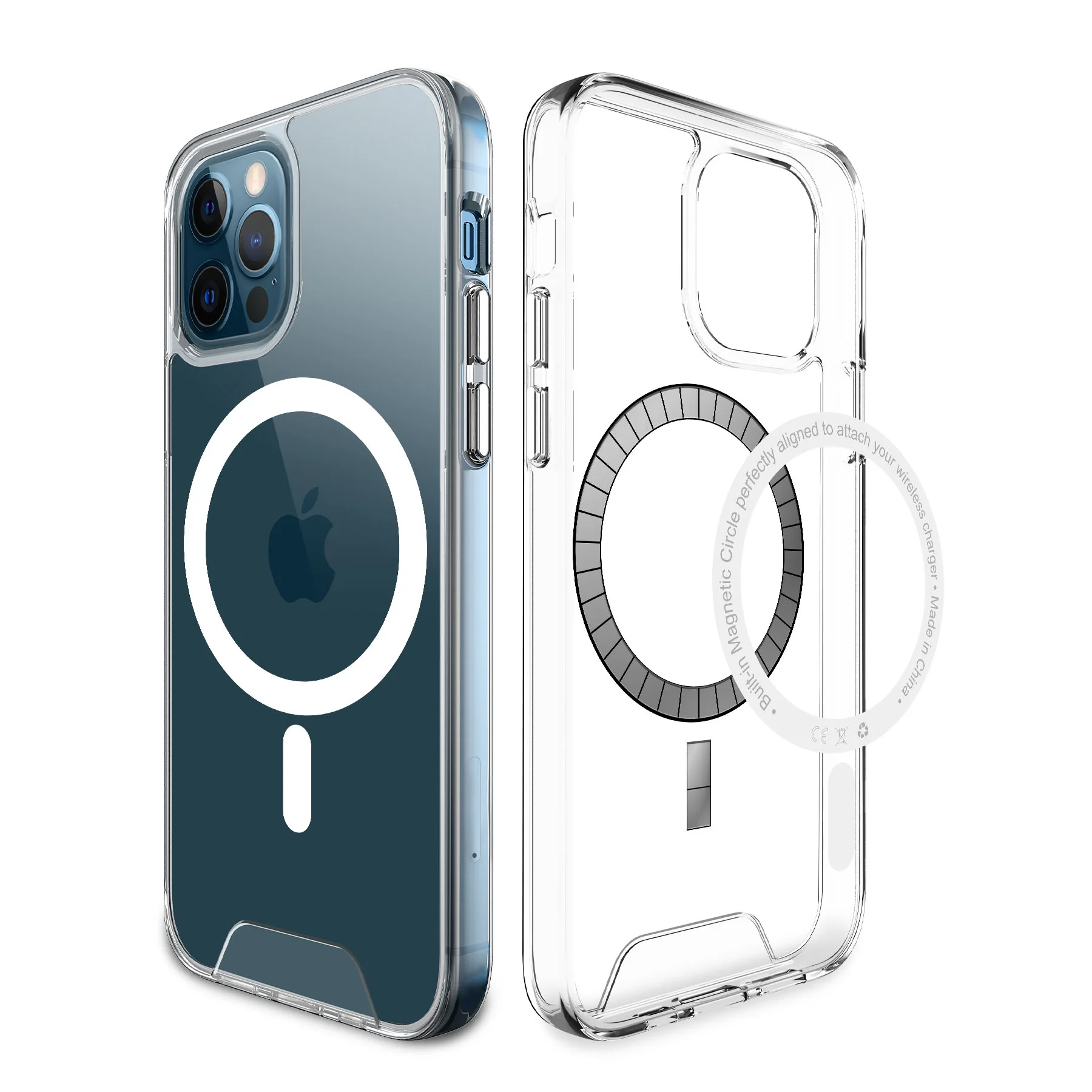 New Arrivals Transparent Hard PC TPU Card Mag Safe Hybrid Magnetic Cover For iPhone 12 Pro Case For iPhone 13 14 pro max Case