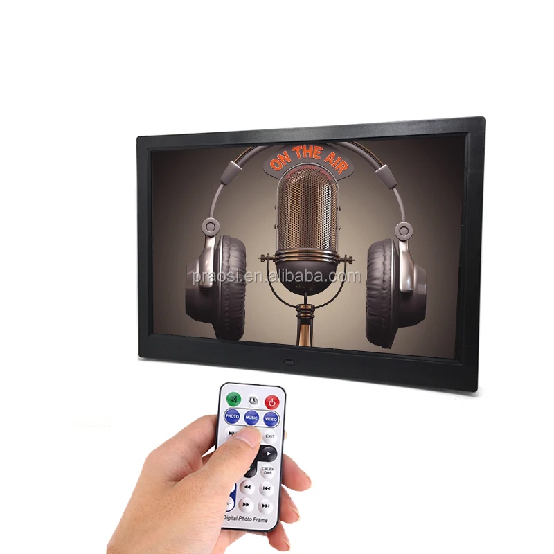 Широкоформатная цифровая фоторамка Pros 14 дюймов 1080P видео музыка календарь USB-накопитель SD-карта пульт дистанционного управления