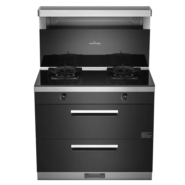 New Design Household Steaming and Roasting Integrated Hood and Stove Set Integrated Stove