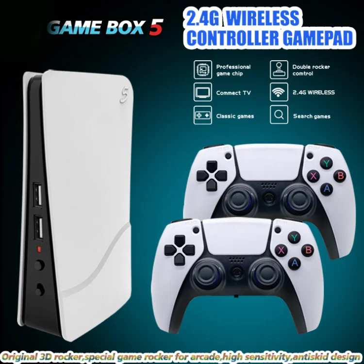 New Game Box 5 Wireless HD M I Arcade 2.4G 4K TV Mini Game for P5 PLUS for PSP Home with for PS5 Controller Game Console