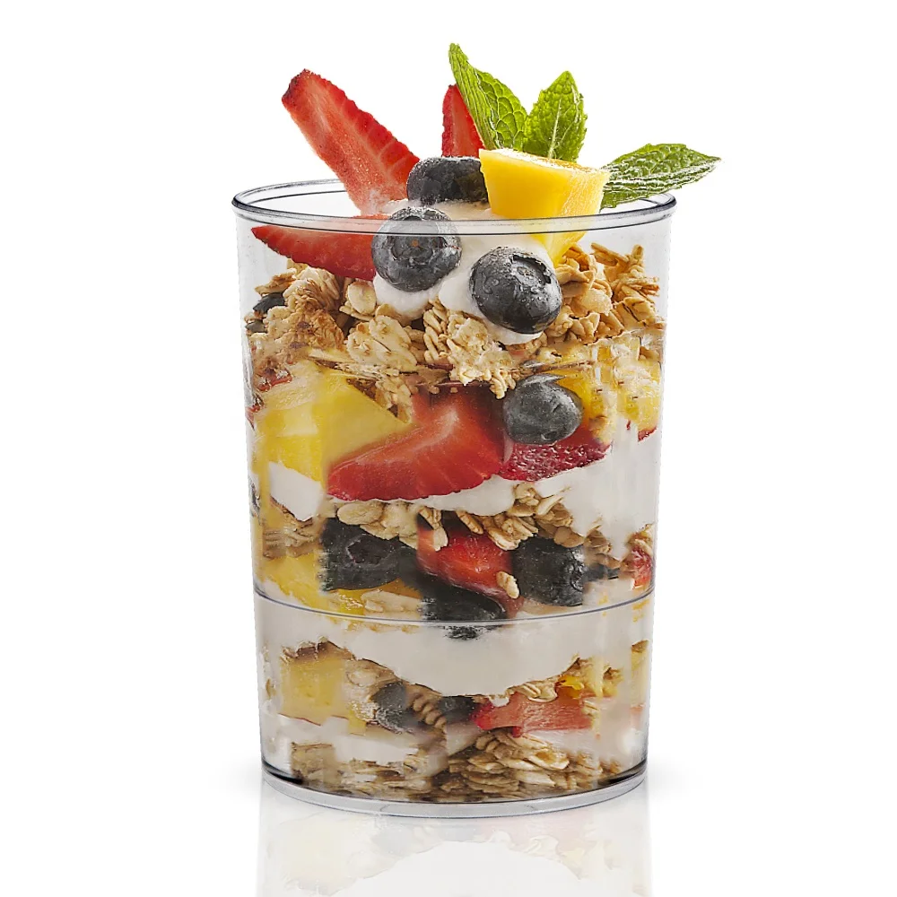 Best popular round shape ps material disposable 93ml small clear plastic cups