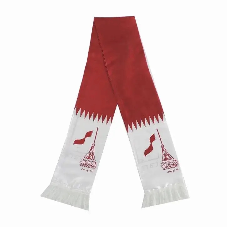 Factory Direct Custom Football Clubs Scarf Premium Satin Spandex & Flag made from Silk Plastic Free Sample Available