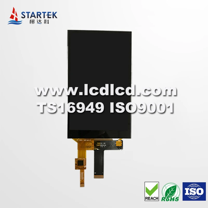  5 0 дюймов 480*854 интерфейс MCU широкий угол обзора IPS LCD с емкостным сенсорным экраном в