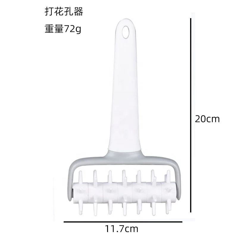 Plastic Pizza Dough Docker & Pastry Lattice Roller Cutter