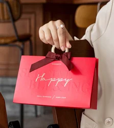 Wholesale Custom Printed Brand Logo Design Promotion Luxury Clothing Retail Gift Shopping Black Jewellery Paper Bag With Handle