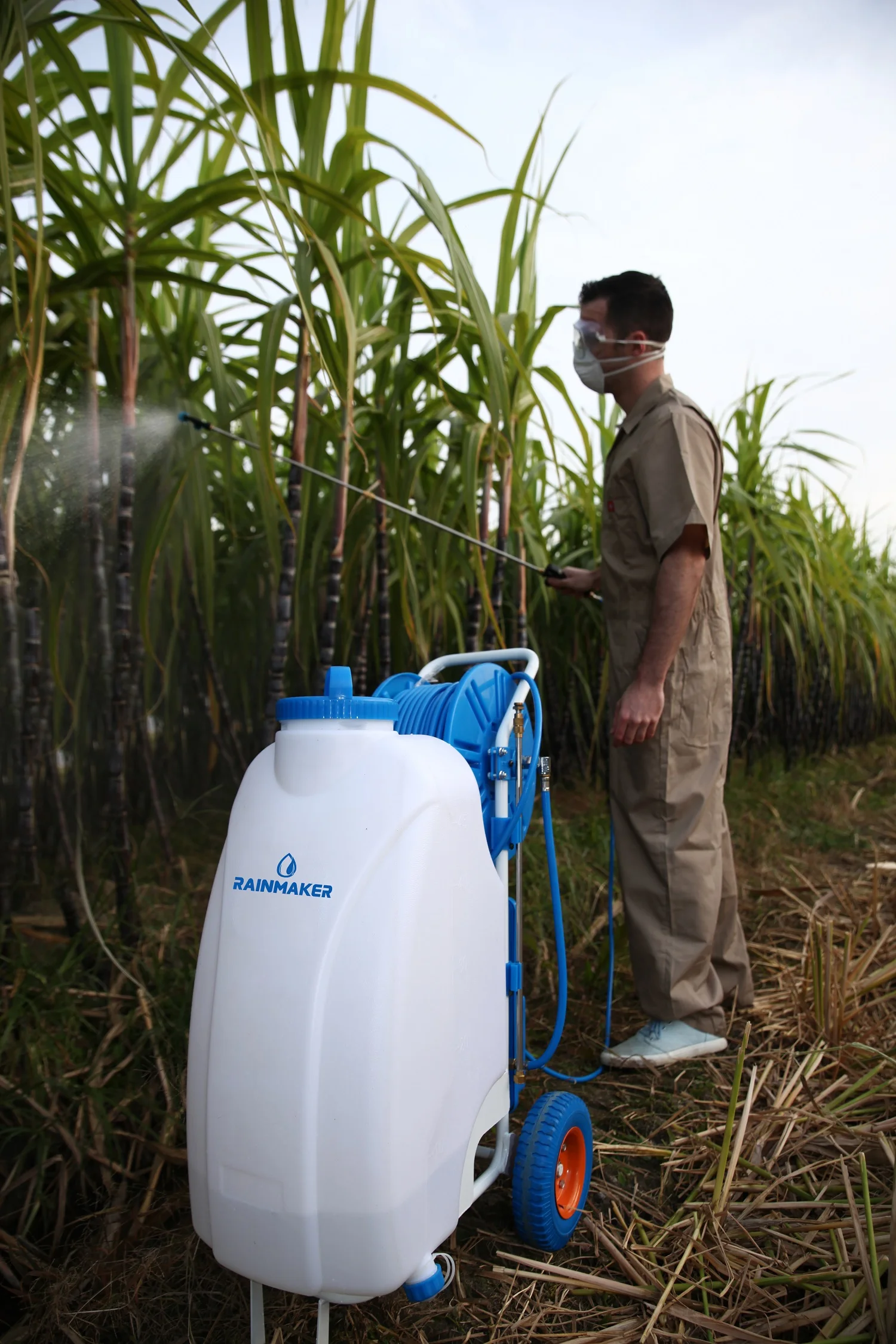 45L agricultural electric trolley sprayer garden water battery sprayer