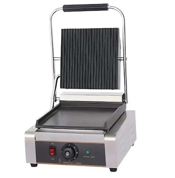 Electric Stainless Steel Bbq Plate Gas Panini Grill Machine Commercial Electric Panini Grill Press Board Grill