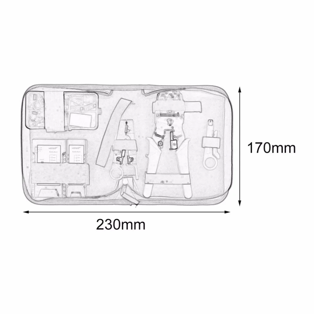 HOT SELLER ! Wholesale network Toolkit Network Cable Crimping Tool Kit