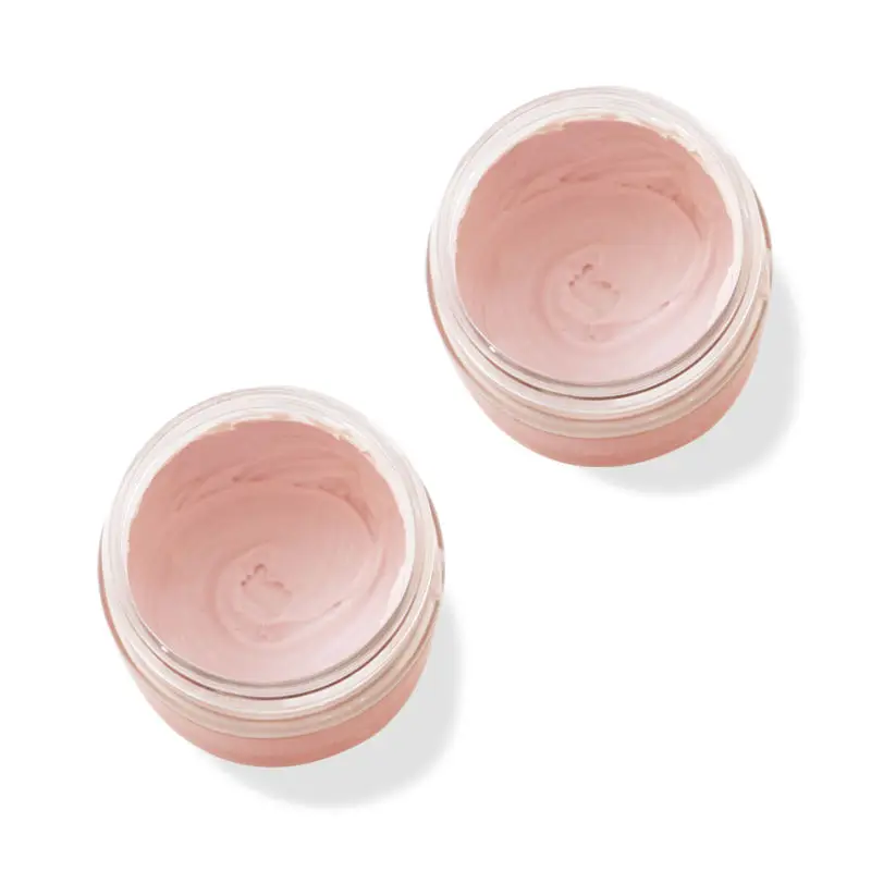 OEM Private Label Facial Skin Care Whitening Hydrating Pink Rose Hemp Clay Face Mask For Women