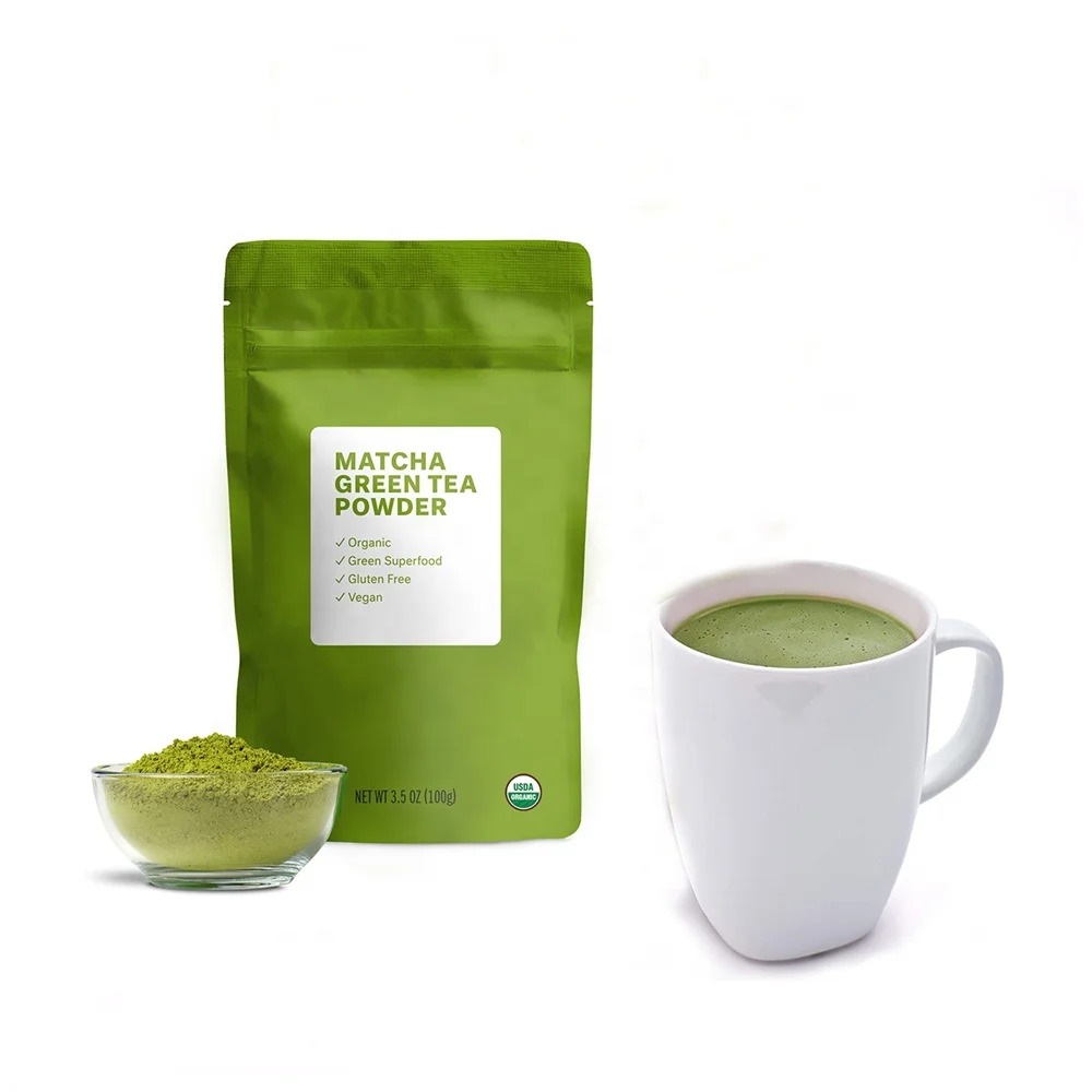 Certified Organic Private Label 100g  Green Tea Powder Matcha