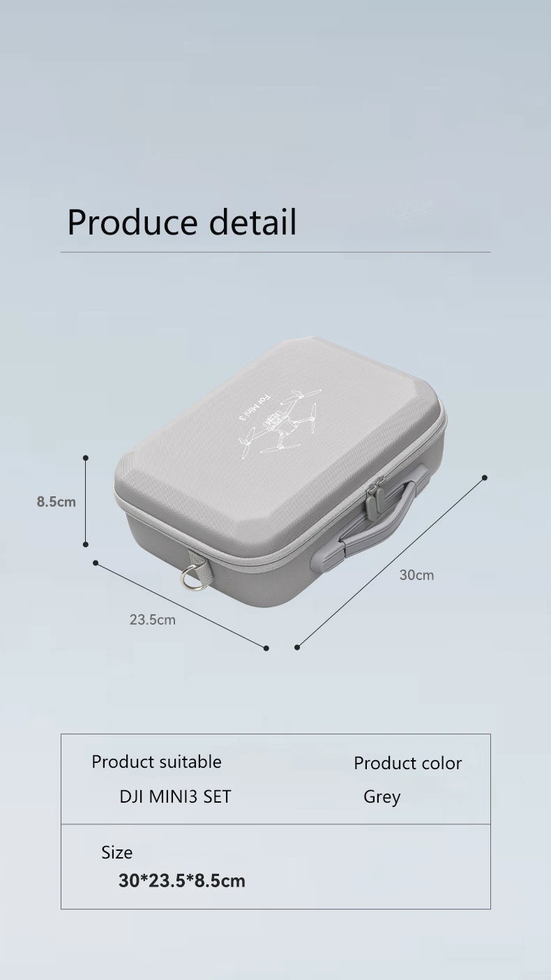 Mini3Pro portable box drone backpack accessories