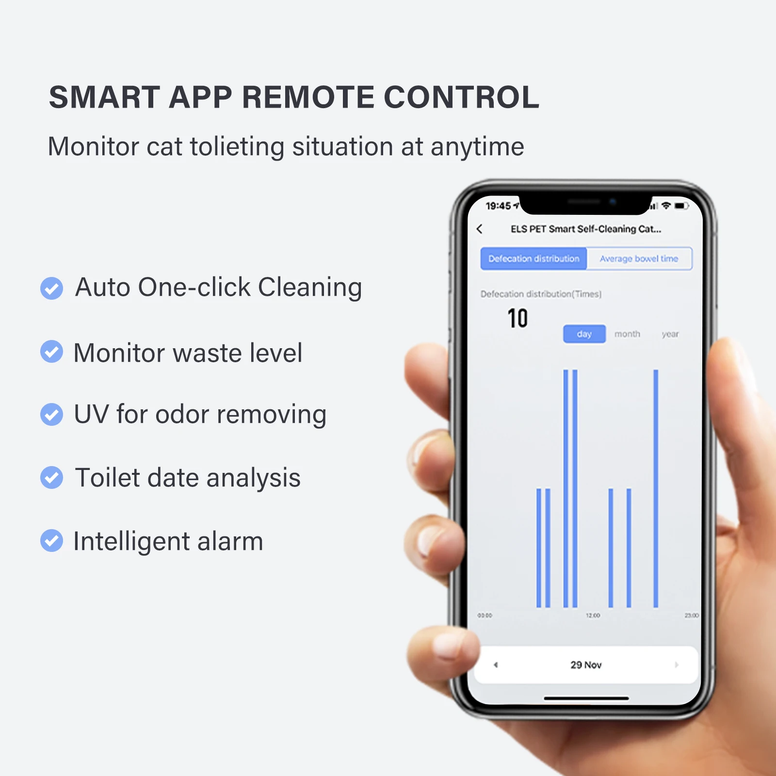 Smart Automatic Cat Litter Box & accessories Automated Litter Box Self-Cleaning With App Cat Litter Box