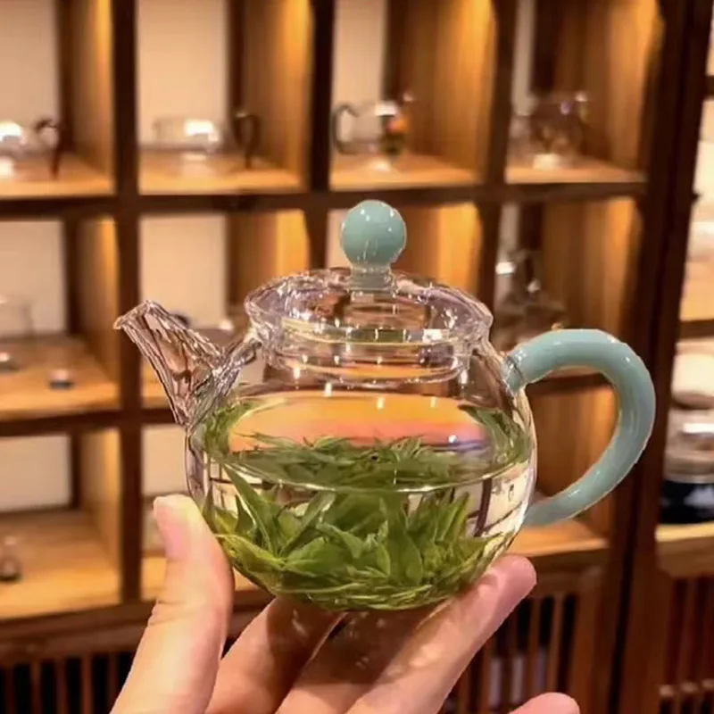 Hot selling exquisite handmade high-grade Mini teapot Mini small teapot with stainless steel filter Glass thickened teapot
