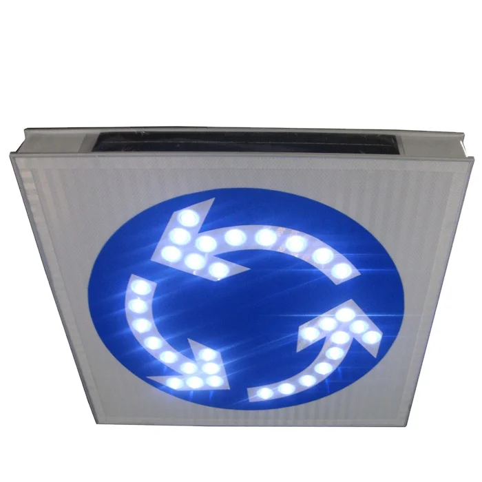 Solar Uneven Road Flashing Light Traffic Warning Sign