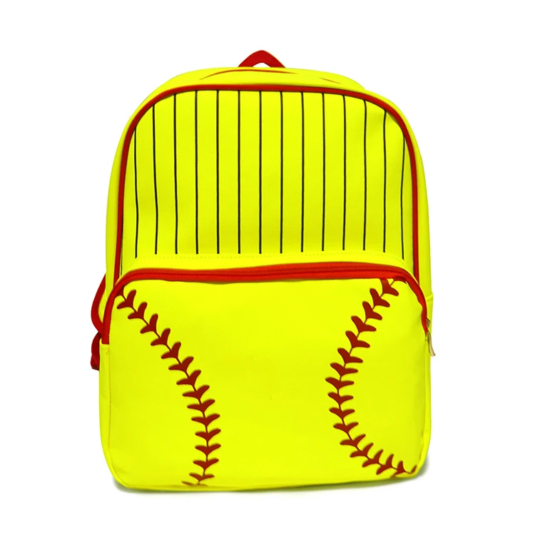 Wholesale school bags casual gym sports softball travel backpacks canvas lightweight baseball leisure backpack bags for unisex