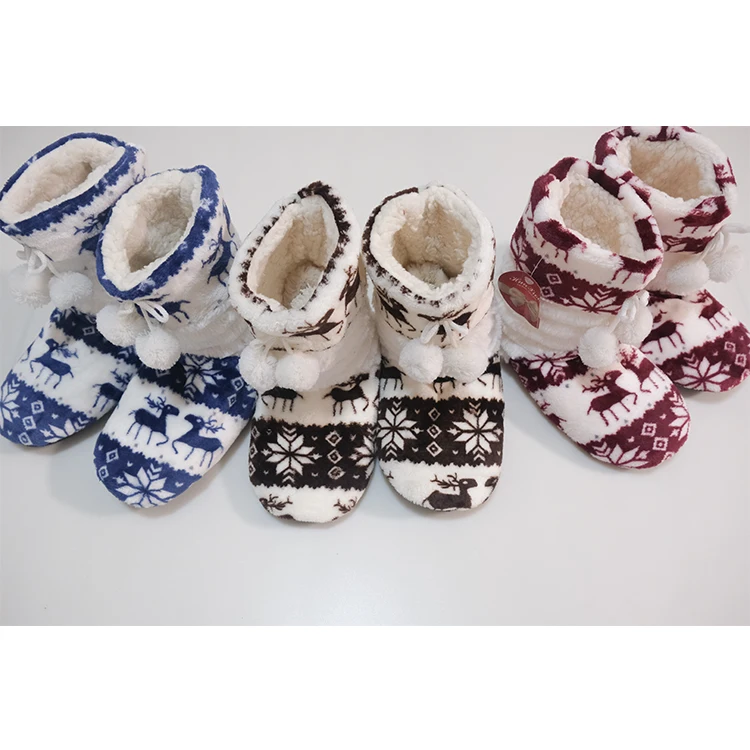 Christmas reindeer holiday comfort warm boots