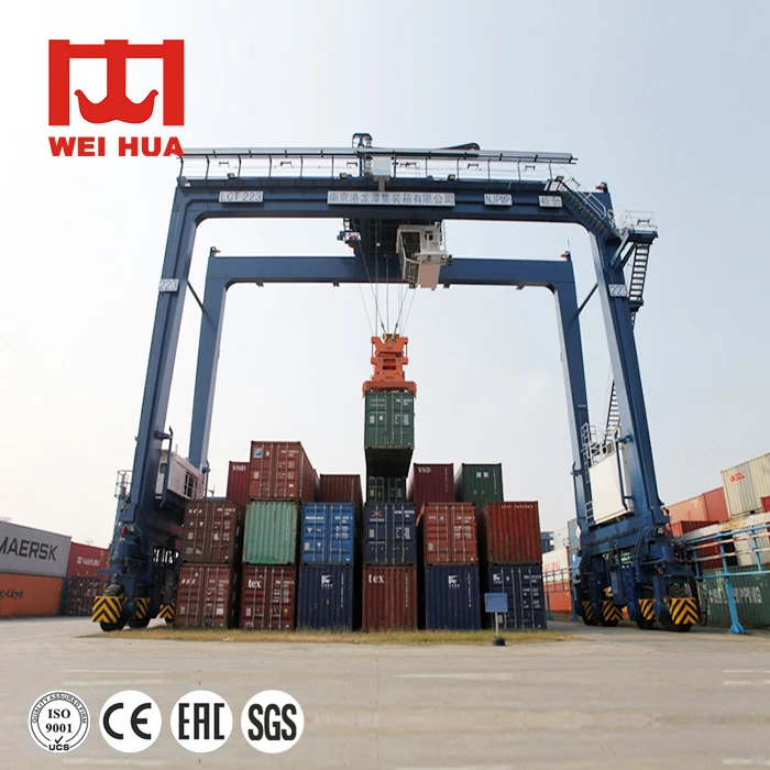 30ton 35ton Portable Container Rubber Tyre Gantry Crane 40ton Seaport Rtg Crane 45ton Straddle Carrier for Sale