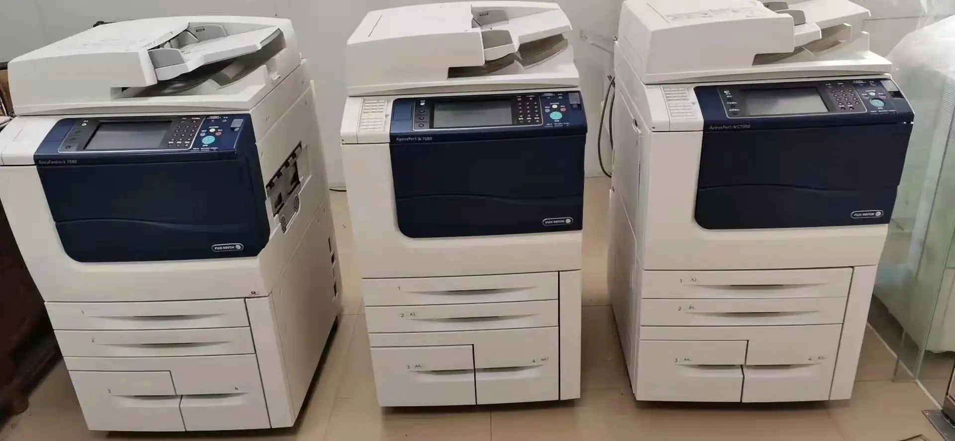 High Quality Refurbished B&W Laser A3 Printer 3 in 1 Copier for xerox digital printer 7080 Used