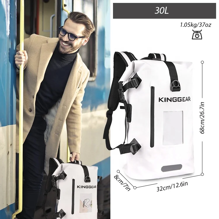 KingGear Открытый Кемпинг плавание Каякинг велосипед Велоспорт 500D ПВХ сумка для ноутбука водонепроницаемый рюкзак
