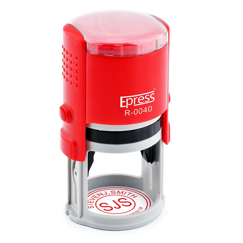 Dia 40mm stamp Round Self Inking rubber Stamp