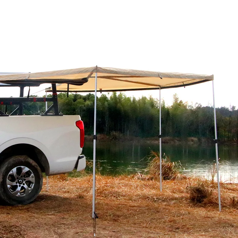 270 Degree Car Side Tent Sun Shelter Awning 2M 2.5M Sector Fan-Shaped Oxford Cloth Camping Canopy Rainproof Vehicle