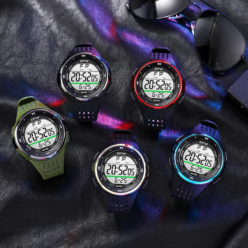 high quality custom wholesale personalized relojes digital watch for men waterproof digitale uhren