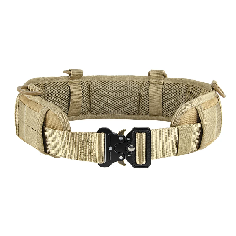 Multi-functional Breathable Nylon Molle System Equipment  Men Tactical Belt Molle Waist Hunting Padding Belts