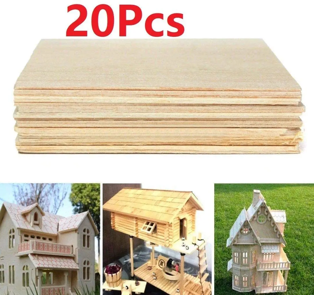20 шт. деревянные листы 100x100x1