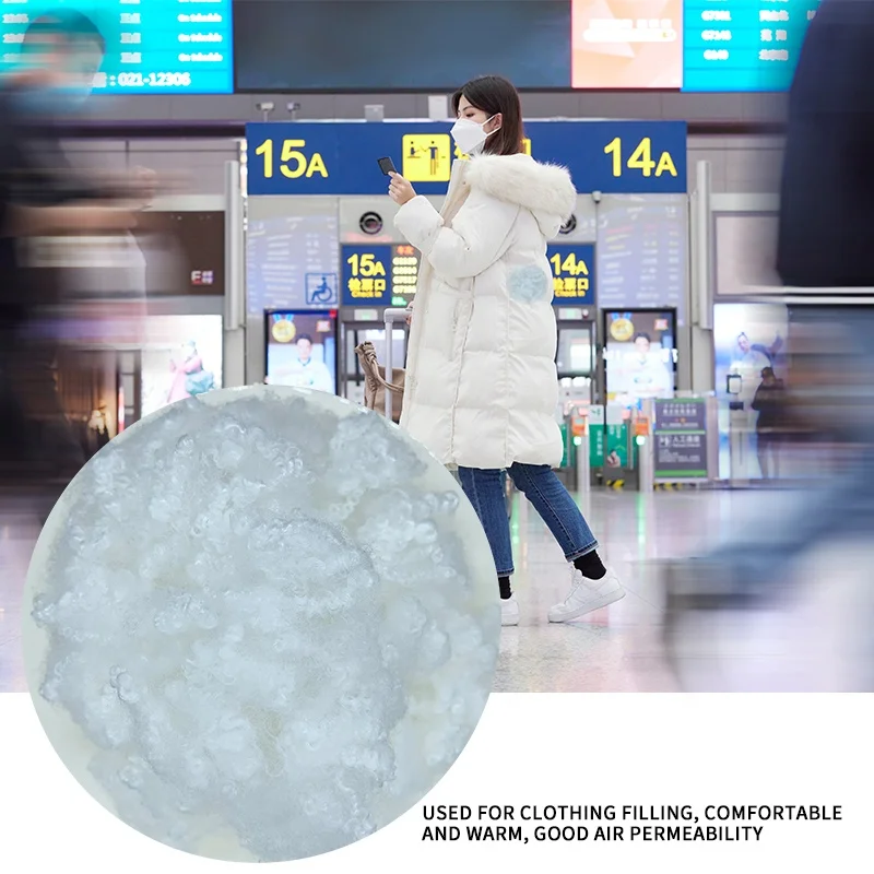 Filling Toy Pillow Sofa Siliconized Polyester Staple Fiber