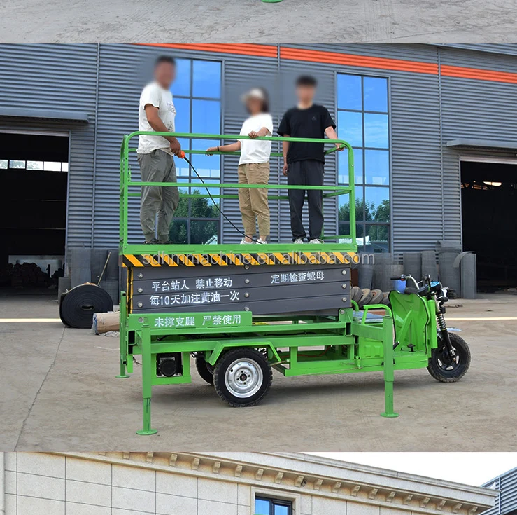 4M-12M Mobile hydraulic electric scaffolding elevator motorcycle trailer utility