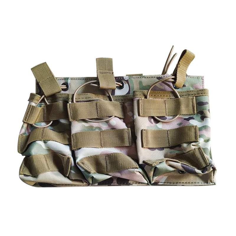Factory custom Outdoor Tactical MOLLE Magazine Bag Adjustable Camouflage Battery pendant Bag Field durable walkie-talkie bag