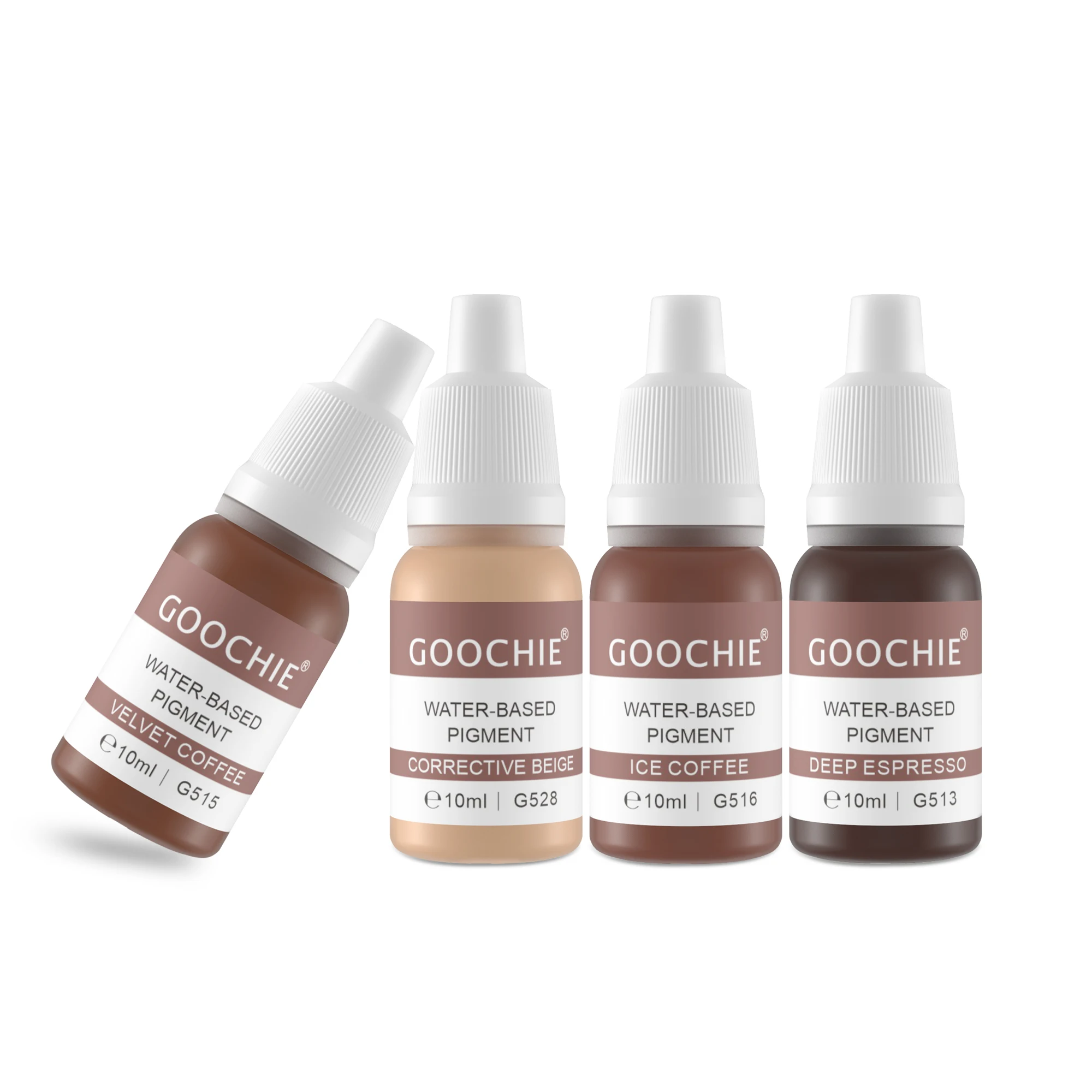 Goochie Water Based Microblading Pigment  Liquid Tattoo Ink Black Coffee Brown Permanent Makeup Pigment