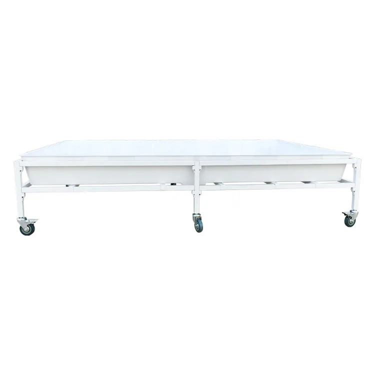 Hydroponic Flood Drain Tray Stand 4x8 Feet Flood Tables Low Height Grow Table With Caster Wheel