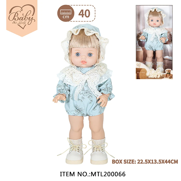 44CM Princess Lifelike Soft Touch Silicone Vinyl Full Body Reborn Toddler Girl Doll for Children