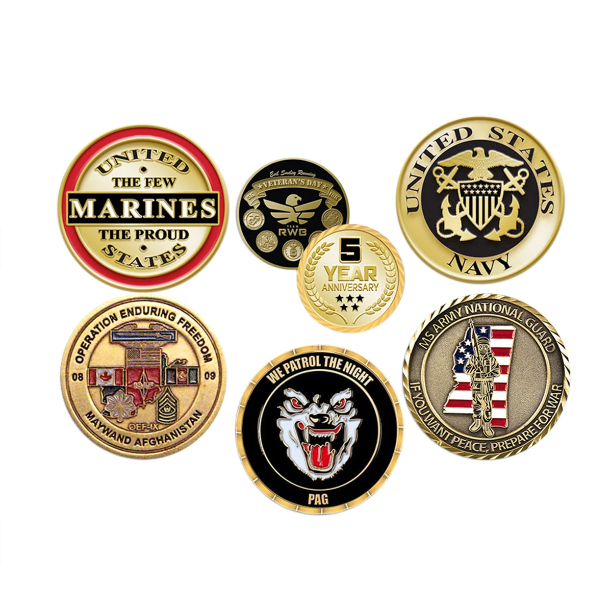 Army Eagle Coin Usa Military Police Challenge Metal Coins Collectible Challenge Military Anniversary Event Commemorative Coin